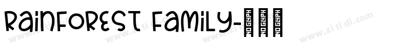 RAINFOREST FAMILY字体转换